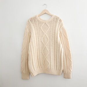 HandKnit Cable Knit Sweater